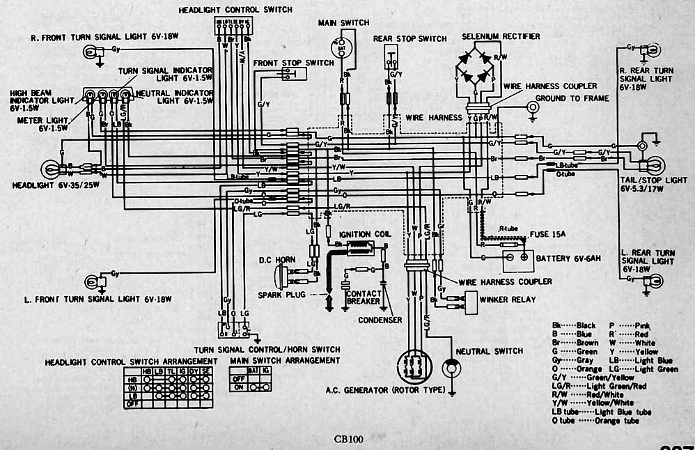 Honda h250 electrical schematic #7
